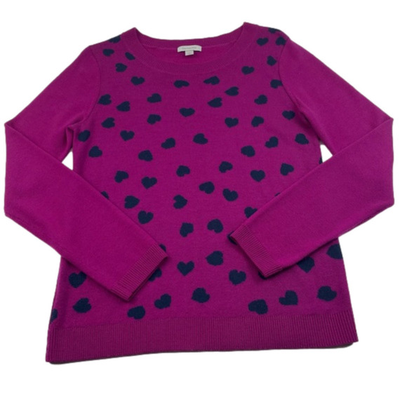 Garnet Hill Sweater Women Size Small round neck size small 100% Wool Pullover - Picture 1 of 9